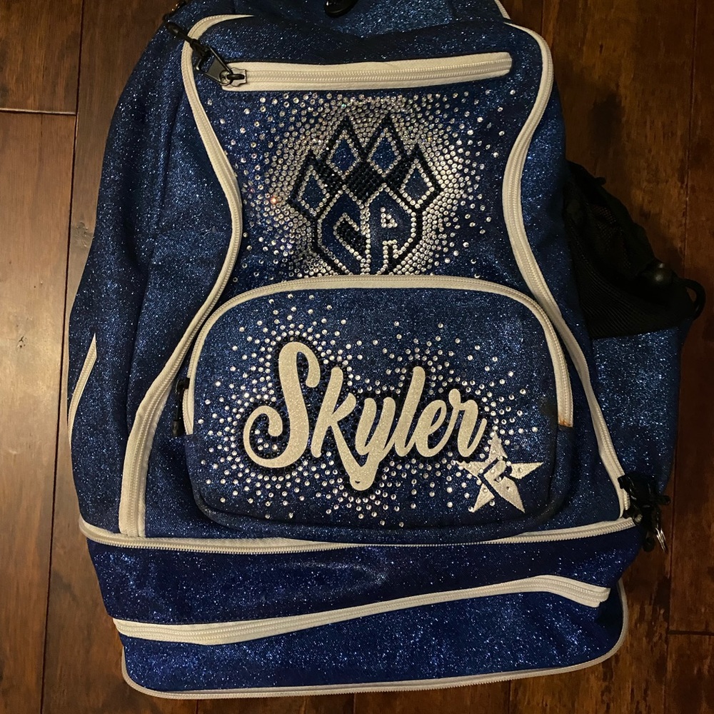 Cheer athletics bag—- name is removable
